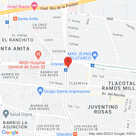 Consultorio del Pie map