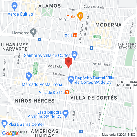 Clinica de los Ojos map