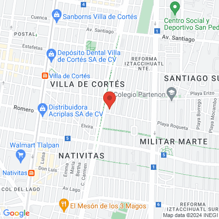 CORPORATIVO MÉDICO Y HOSPITALARIO GOMAR, S.A. de C.V. map