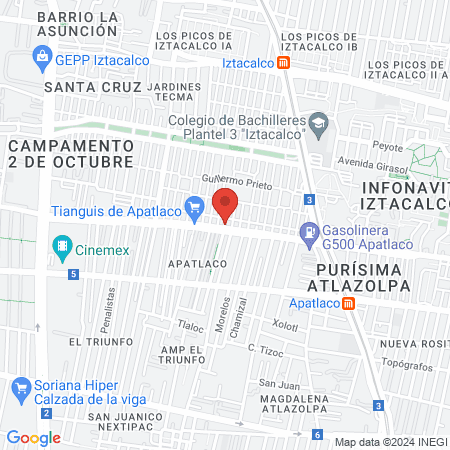 Clínica Veterinaria Planeta Azul map