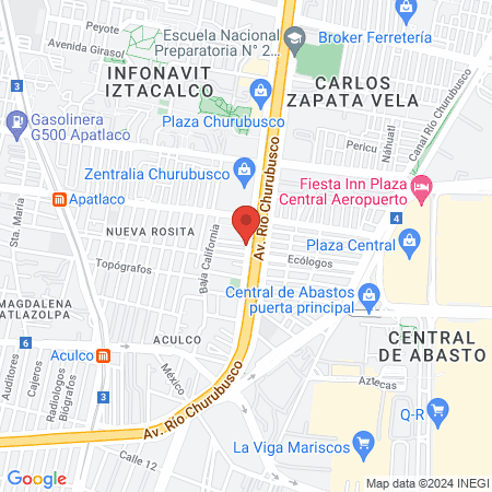 Veterinaria Churubusco map