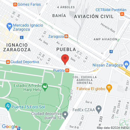 Estetica Unisex Mexico map