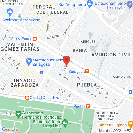 Salón. Spa. Barbería C & C map