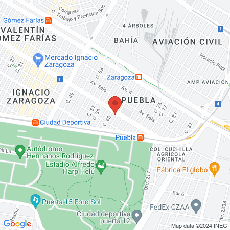 Consultorio dental ocean side map