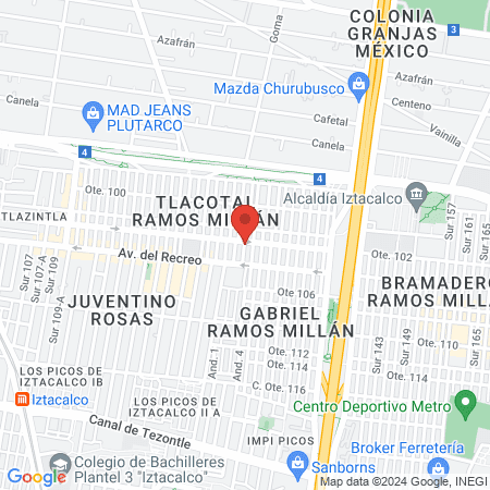 Optica Tlacotal (San Cosme) map