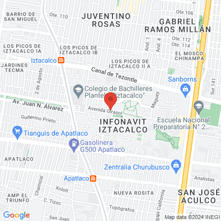 Mr Barber Infonavit map