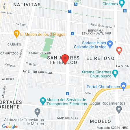 Peluquería Nezahualcoyotl map