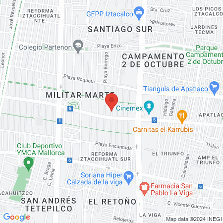 Navarrete Garcia Alfonso Dr map