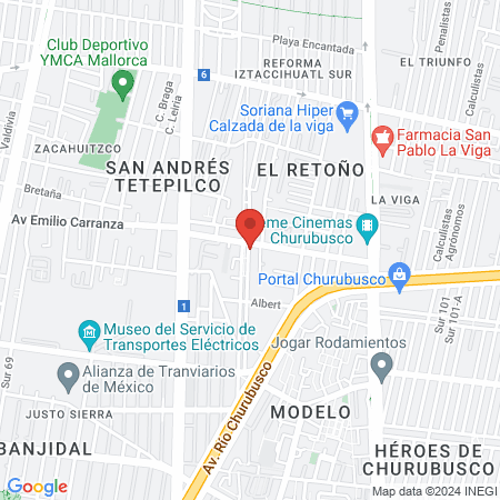 Clínica Odontológica Integral San Andres S.C. map