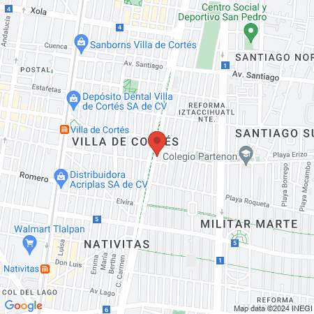 Santissima Studio map