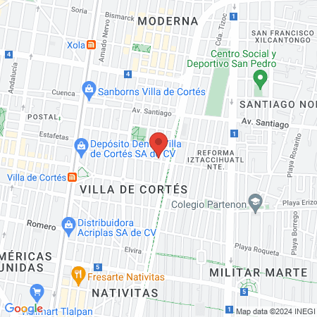 Dental Puebla map