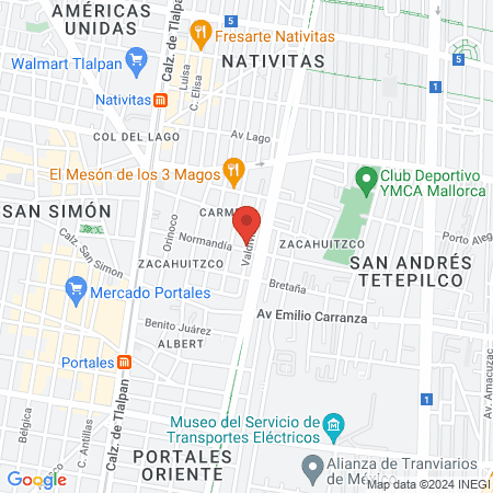 Barber's Corner Ciudad de México map