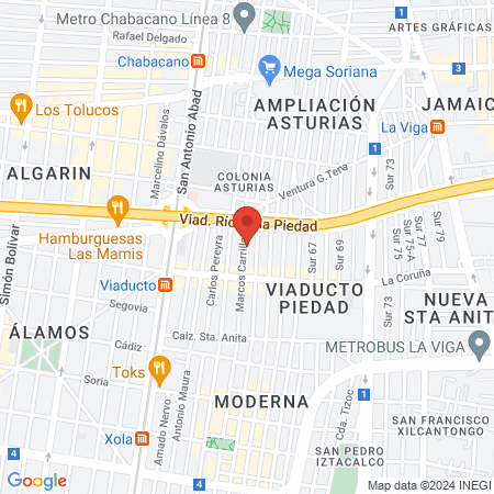 Clínica de especialidades dentales map