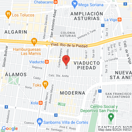 ESPECIALIDADES DENTALES map