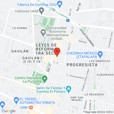 Barberia Martinez - Leyes de Reforma map
