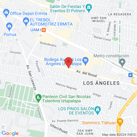 Liga de Baloncesto los Ángeles Iztapalapa map