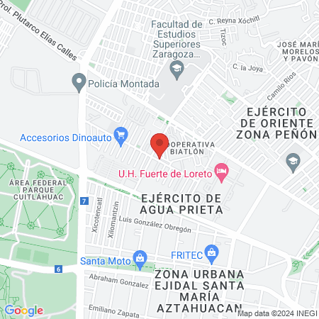Servicio Médico Veterinario "Nicniuh" map