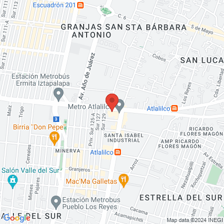 BelCorpo Ermita Iztapalapa map