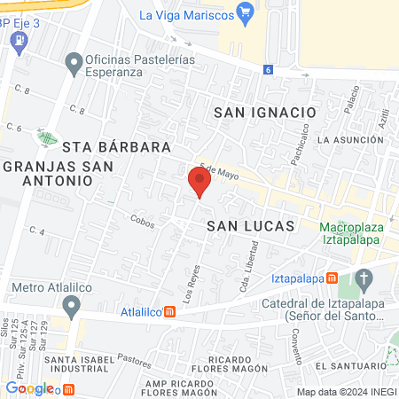 CISEF IZTAPALAPA map