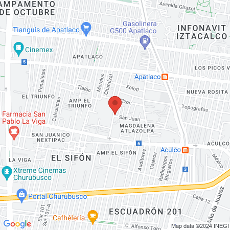 Dentista Unam map