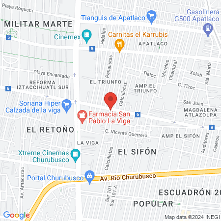 Podologos L.L.R. map