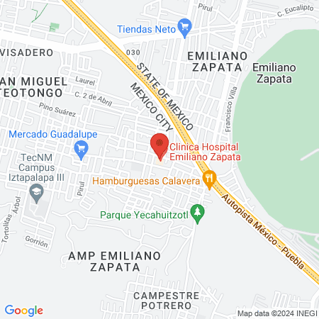 Clinica Hospital Emiliano Zapata -Cardiología Intervencionista map