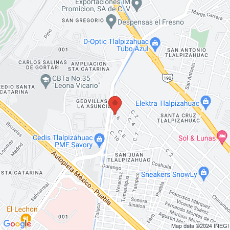 Consultorio Especialidades dentales Tlalpizahuac map