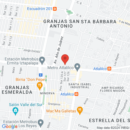 Hospital Pediatrico Iztapalapa map