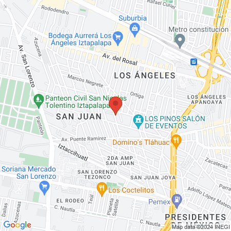 MG Studio barbería map