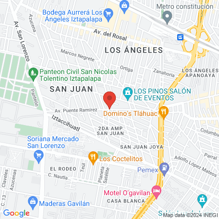 Consultorio medico homeopático Dr. Calderón map