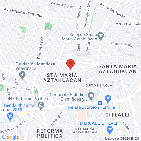 Otorrinolaringóloga en Nezahualcóyotl ‍ ️ Dra. Noemí Alejandra Beas map