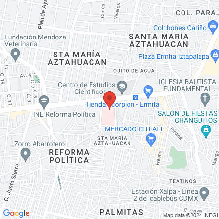 Unidades Hospitalarias map