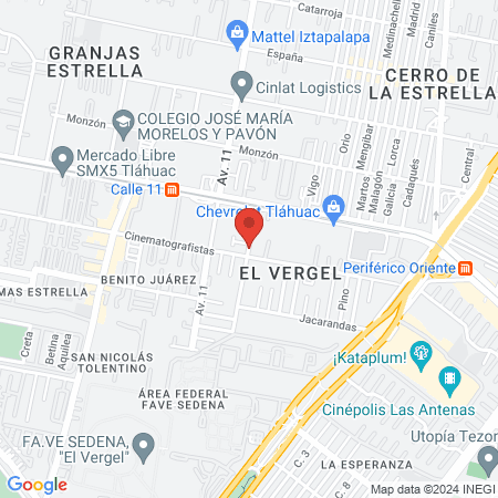 Spa Cosmetología Natural map