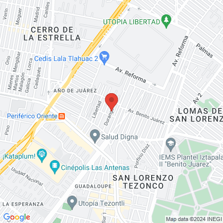 IMESAP Clínica Periférica de Especialidades Odontológicas map