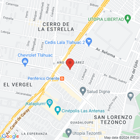 Fernando Leon Cervantes Médico General Iztapalapa map