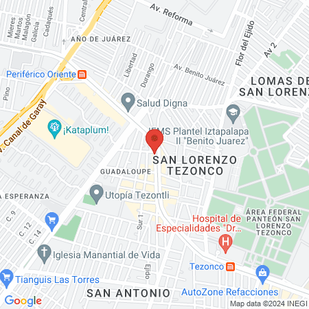 Clínica veterinaria el arca de Noé map