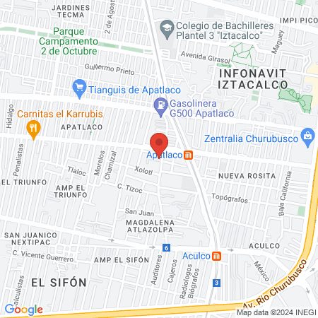 Dionicio Daniel Huerta Torres map