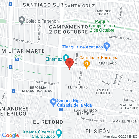 Dr. Alberto Carlos García Cruz, Ortopedista map