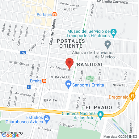 Spay Me CDMX map