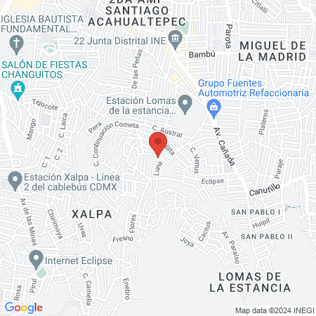 Temazcalli Oztoteotl Tepeyolohtli map