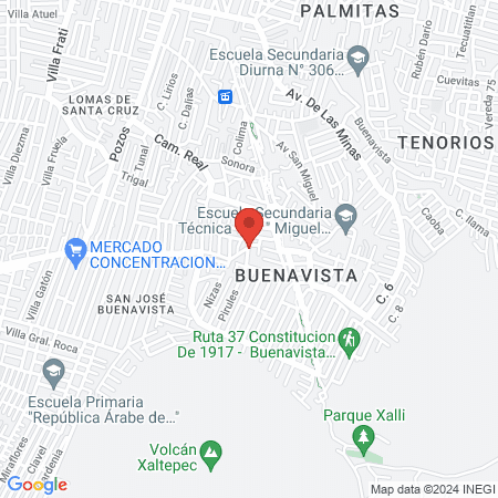 Los pachucos Barber shop map