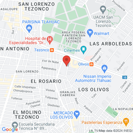 Mint spa tlahuac map