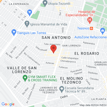 Dental Tezonco map