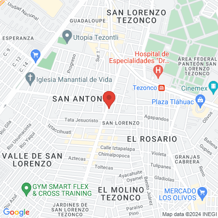 Gastroenterólogo dr uribe map