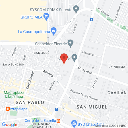 renta por hora consultorio map