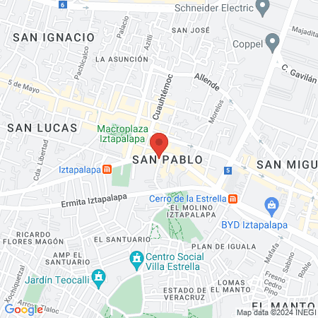 Arte Dental NX sucursal Estrella Iztapalapa map