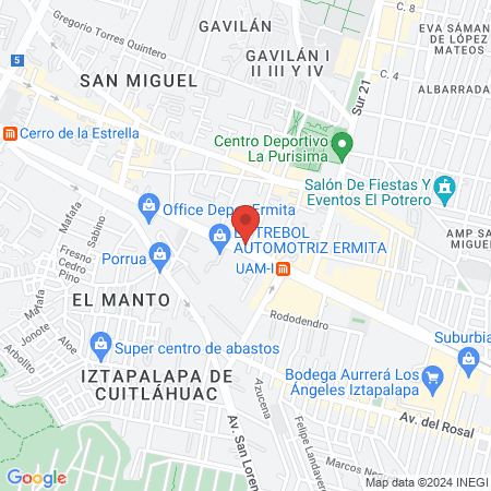 Ortodoncia 01 iztapalapa map