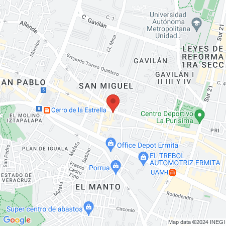 Urólogo Iztapalapa-Dr. Victor Mucientes, Urología especializada y Uroginecología map