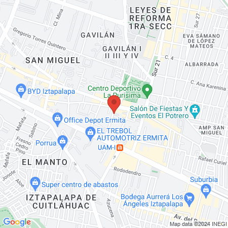 Centro de Diagnóstico Tratamientos Médicos de vanguardia Benessere map