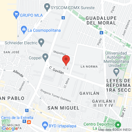 Barberia El Chino map